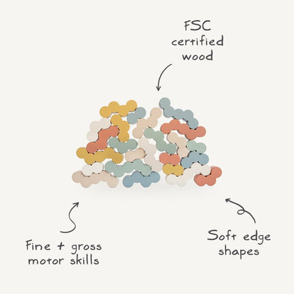 Mushie Blokkenset Balans Toren Hout koop je bij Babywinkel