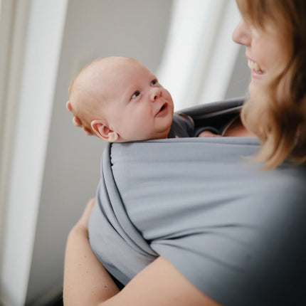 Mushie Draagdoek Gray Melange - Mushie - Babywinkel - 810052465531