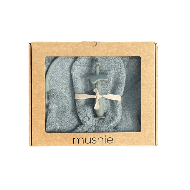 Mushie Giftbox Bath Time Moss 3 Delig koop je bij Babywinkel