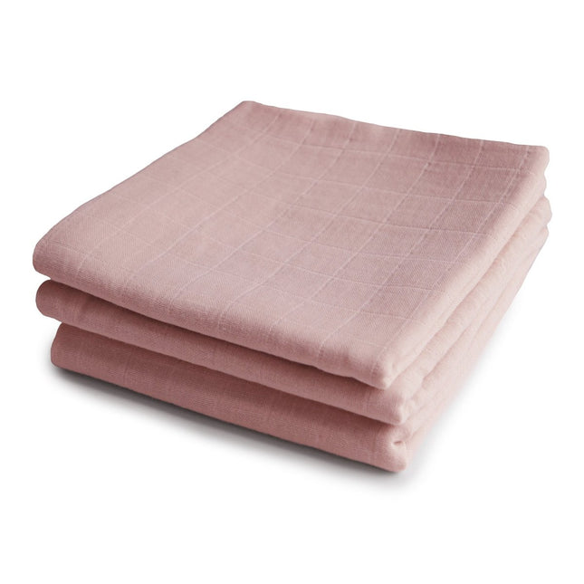 Mushie Hydrofiele Doek Blush 3st - Mushie - Babywinkel - 810052465456