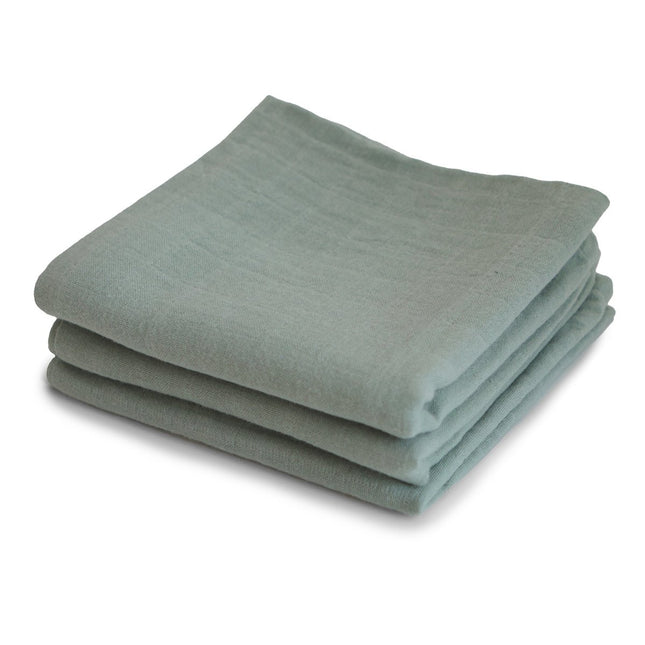 Mushie Hydrofiele Doek Sage 3st - Mushie - Babywinkel - 810052465401