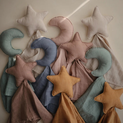 Mushie Knuffeldoekje Lovey Star Fall Yellow - Mushie - Babywinkel - 810052460680