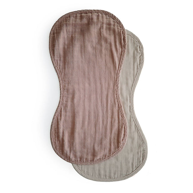Mushie Monddoekje Set Natural/Fog 2st - Mushie - Babywinkel - 810052460260