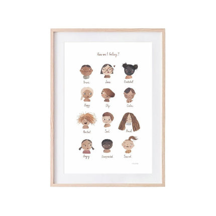 Mushie Poster Feelings Medium 42cm - Mushie - Babywinkel - 810052460079