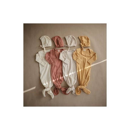 Mushie Slaapzak Baby Mustard Melange - Mushie - Babywinkel - 810052465098