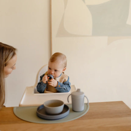 Mushie Slabbetje Silicone Rocket - Mushie - Babywinkel - 7426999778486