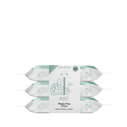Naif Billendoekjes Plastic Free 54St 3 Pack - Naif - Babywinkel - 8719189451818