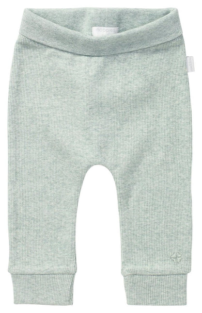 Noppies Baby Broekje Rib Naura Grey Mint Melange - Noppies - Babywinkel - 8719788631611