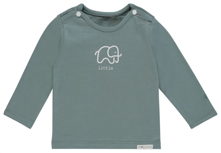 Noppies Baby Shirt Amanda Olifantje Dark Green koop je bij Babywinkel