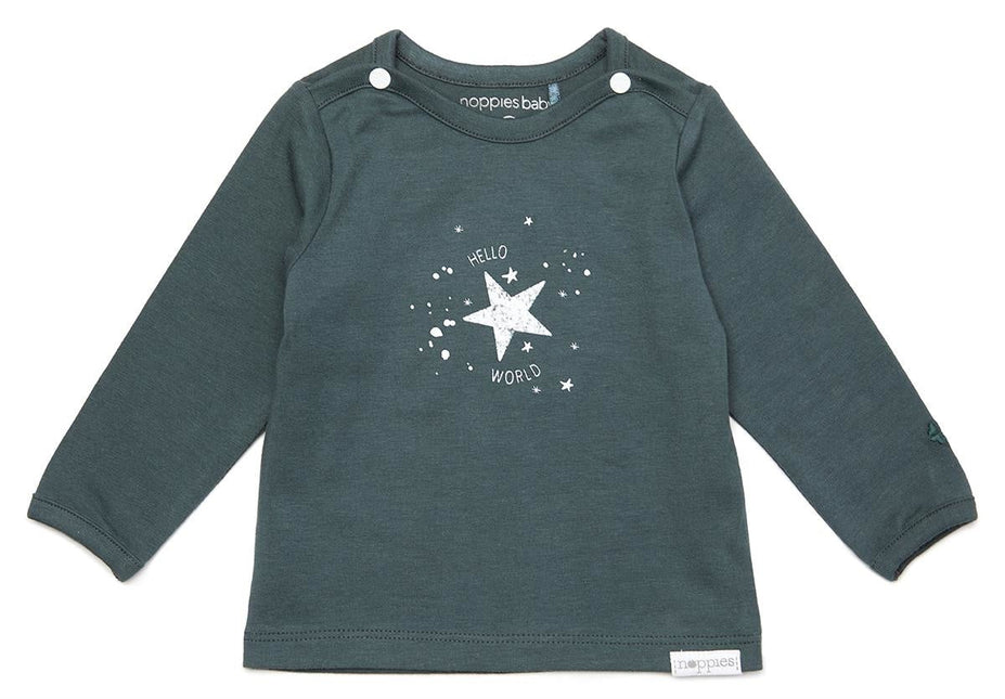 Noppies Baby Shirt Dark Slate koop je bij Babywinkel