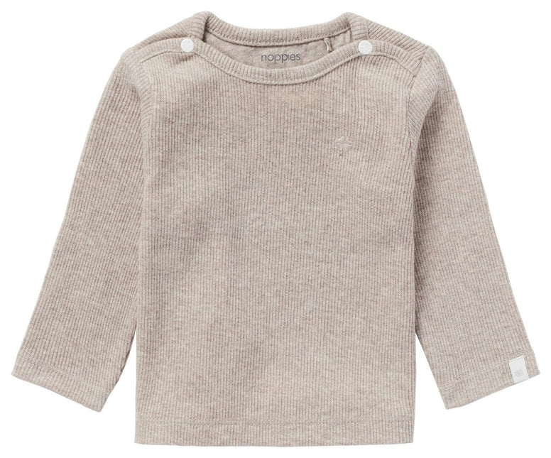 Noppies Baby Shirt Natal Taupe Melange koop je bij Babywinkel