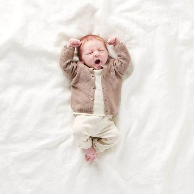 Noppies Baby Vestje Naga Taupe Melange koop je bij Babywinkel