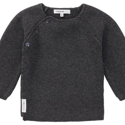 Noppies Baby Vestje Pino Dark Grey Melange - Noppies - Babywinkel - 8719788631895