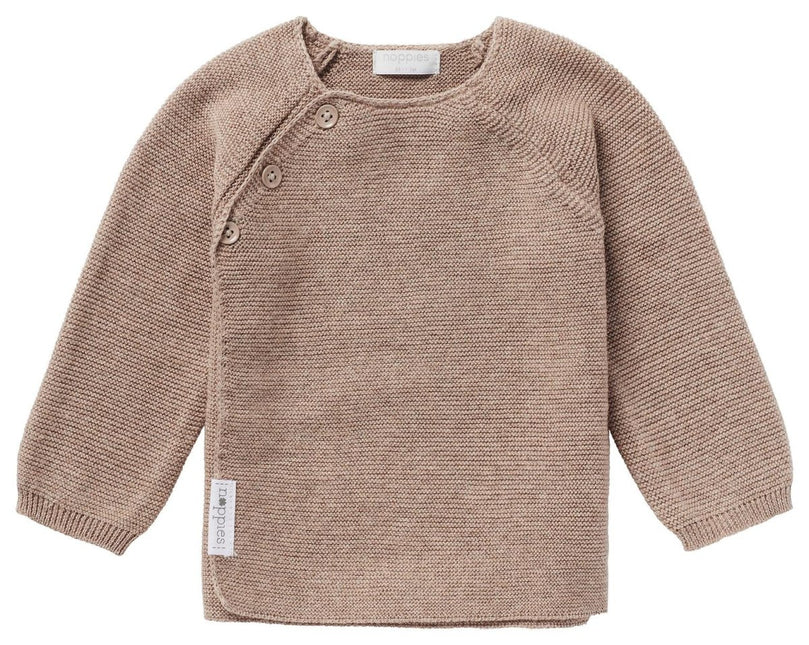 Noppies Baby Vestje Pino Taupe Melange koop je bij Babywinkel