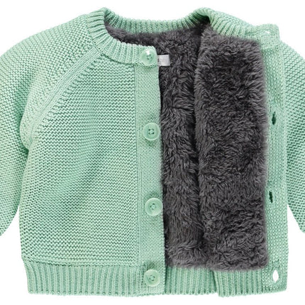 Noppies Baby Vestje Teddy Voering Grey Mint - Noppies - Babywinkel - 8719788193355
