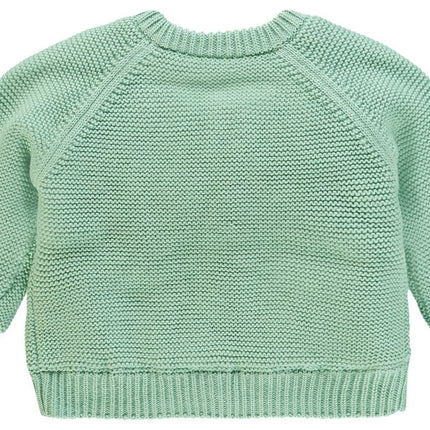 Noppies Baby Vestje Teddy Voering Grey Mint - Noppies - Babywinkel - 8719788193355