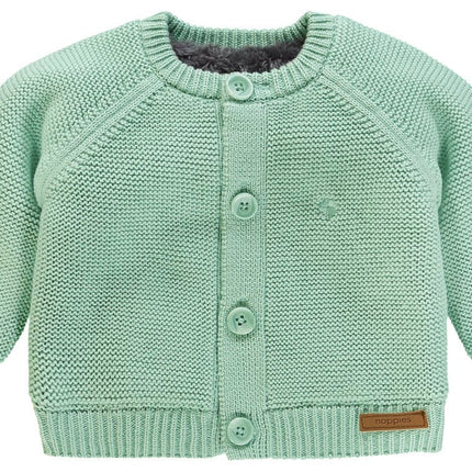 Noppies Baby Vestje Teddy Voering Grey Mint - Noppies - Babywinkel - 8719788193355