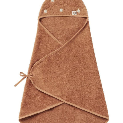 Noppies Badcape Baby Pasgeboren Clover Badstof Indian Tan - Noppies - Babywinkel - 8719788634636