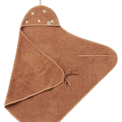 Noppies Badcape Baby Pasgeboren Clover Badstof Indian Tan - Noppies - Babywinkel - 8719788634636