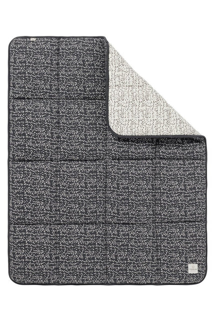 Noppies Fancy Dot jersey boxkleed omkeerbaar Forged Iron 100x135cm koop je bij Babywinkel