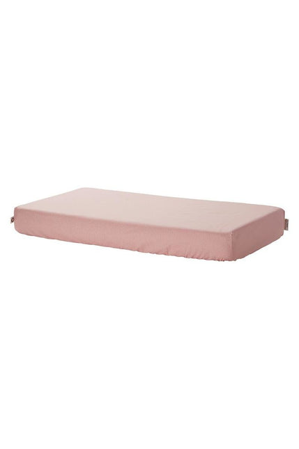 Noppies Hoeslaken Tiny Dot Popeline Voor Ledikant Misty Rose 40x80cm koop je bij Babywinkel