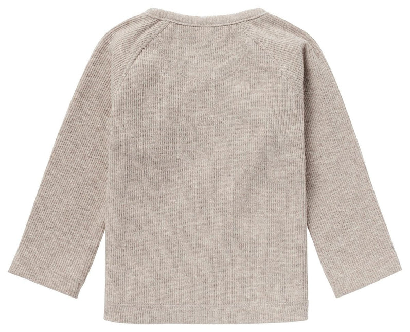 Noppies Overslag Shirt Baby Nanyuki Taupe Melange koop je bij Babywinkel