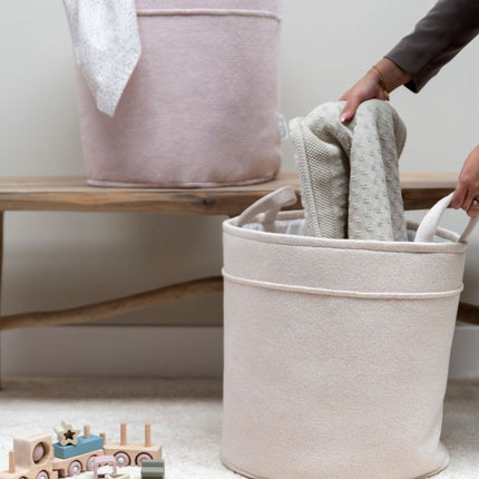 Baby's Only Opbergmand Sparkle Goud - Ivoor Mêlee 38Cm koop je bij Babywinkel