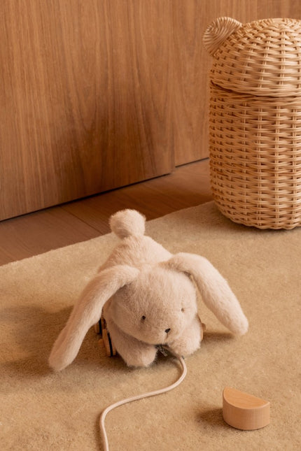 Pera Rabbit Pull Along Toy Mist - Babywinkel - 5715493491925
