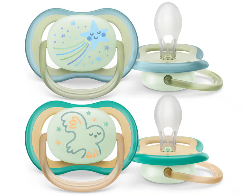 Philips Avent Fopspeen +0 Maanden Air Night Ster/Uil - Philips Avent - Babywinkel - 8720689012843