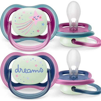Philips Avent Fopspeen +6 Maanden Air Night Ster/Droom - Philips Avent - Babywinkel - 8720689012980