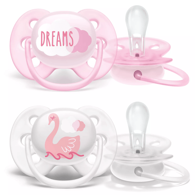 Philips Avent Fopspeen Soft Deco Girl +0 Mnd 2st - Philips Avent - Babywinkel - 8710103938460