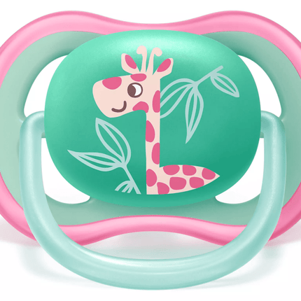 Philips Avent Speen Ultra Air 18m+ 2st Giraf Luiaard - Philips Avent - Babywinkel - 8710103896159