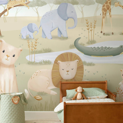 Little Dutch Papel pintado con fotos «Safari Friends»