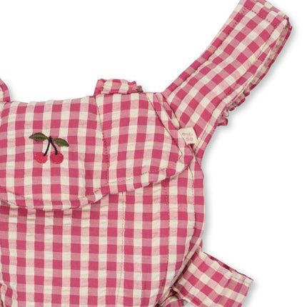 Poppendraagzak Bubble Gum Check koop je bij Babywinkel
