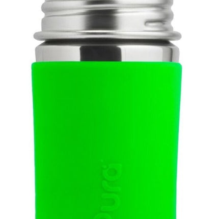Pura Babyfles Rvs 325Ml Set Groen 4 delig - Pura - Babywinkel - 853766006218