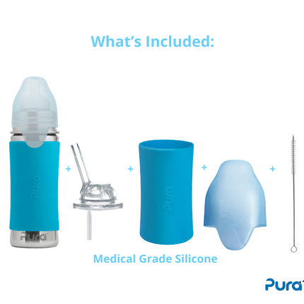 Pura Rietjesbeker Moss Sleeve Free - Flow 325Ml koop je bij Babywinkel