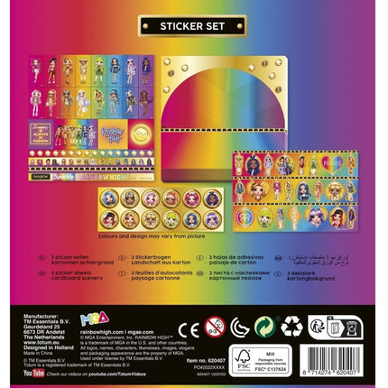 Rainbow High Stickerset - Babywinkel - 8714274620407
