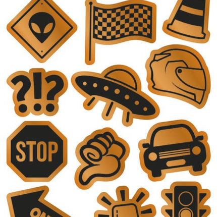 Reflecterende Stickers Verkeer - Babywinkel - 8718819314684