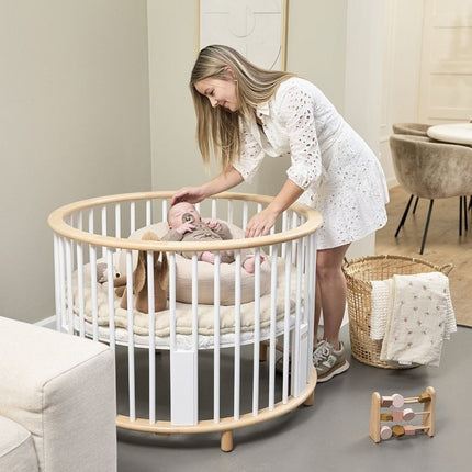 Relaxhoes voor voedingskussen pre - washed hydrofiel Uni - sand - Babywinkel - 4054703903300