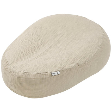 Relaxhoes voor voedingskussen pre - washed hydrofiel Uni - sand - Babywinkel - 4054703903300