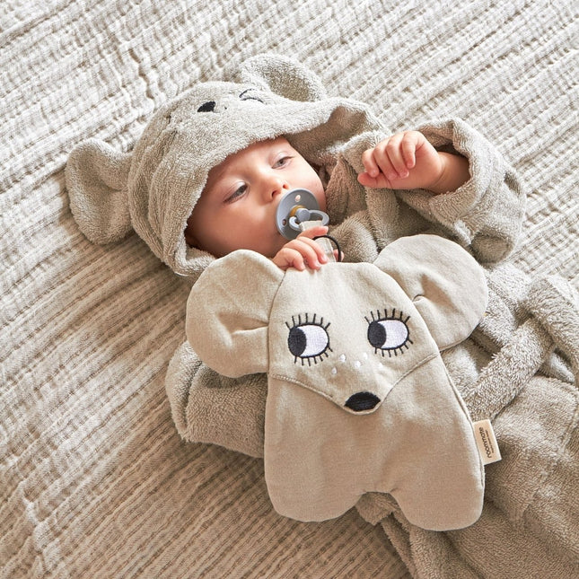 Roommate Knuffel met Fopspeenhouder Muis koop je bij Babywinkel