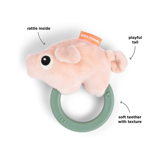 Sensory rattle w/teether Pigee - Babywinkel - 5712643056751