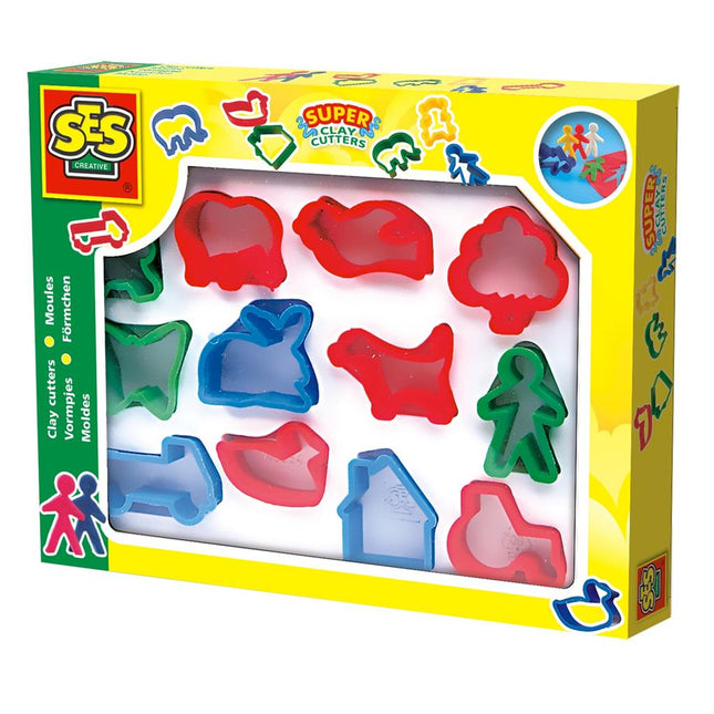 SES Creative Knutselpakket Klei Vormpjes 12St koop je bij Babywinkel