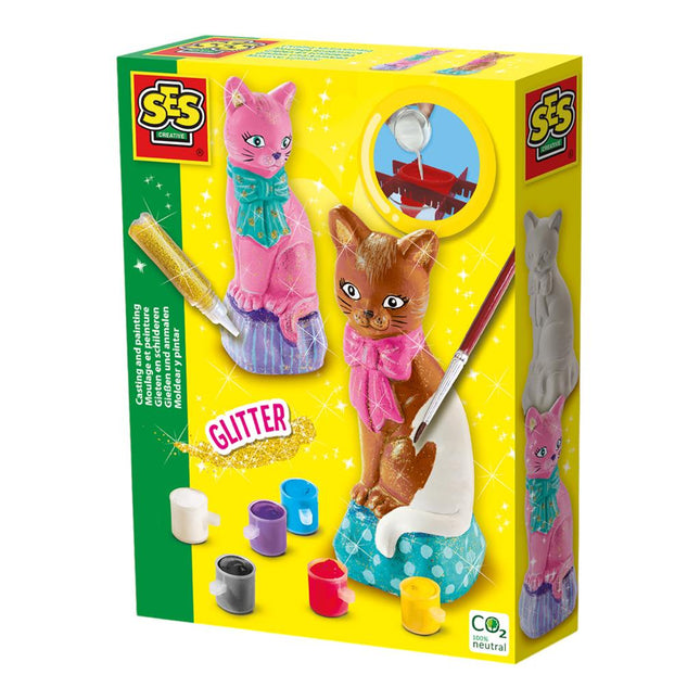 SES Creative Knutselpakket Gieten En Schilderen Kat koop je bij Babywinkel