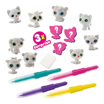 Ses 14334 Blow Airbrush Pens Katjes 3x - Babywinkel - 8710341143343