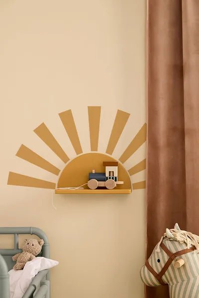 Kid's Concept Wandplank Sun Mustard Star koop je bij Babywinkel