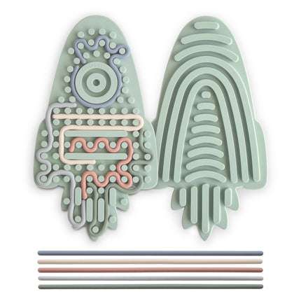 <tc>Mushie</tc> Juguete sensorial de silicona «Rocket»