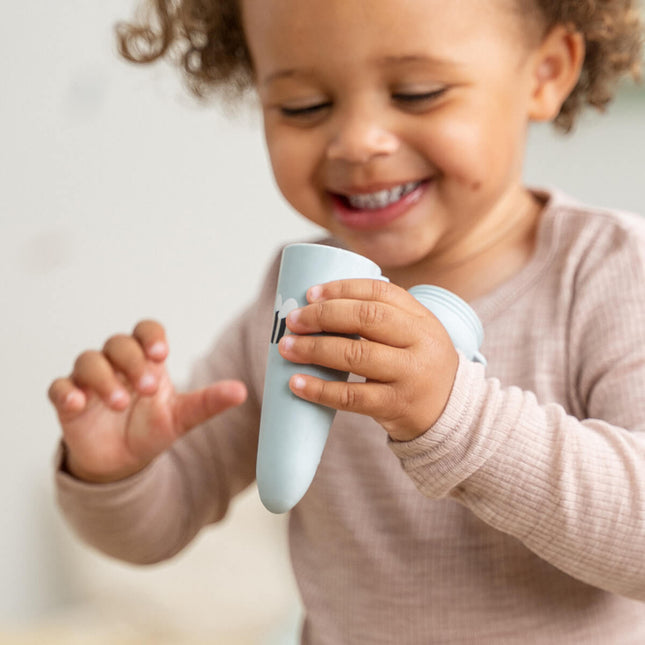 Siliconen ijsjesvorm 3 - pack Tiny Farm Blue koop je bij Babywinkel