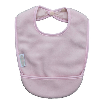 Silly Billyz Slabbetje Silly Billyz Fleece Pocket Bibs Dusty Pink koop je bij Babywinkel