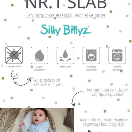 Silly Billyz Slabbetje Silly Billyz Fleece Pocket Bibs Dusty Pink koop je bij Babywinkel